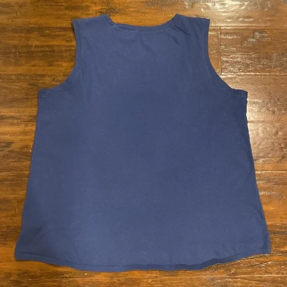 Life is Good Navy Women’s Tank “Life is Good Seas the Day” Sz Large - Picture 4 of 4